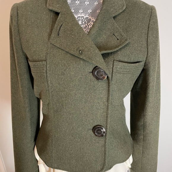 Valentino Vintage Green Jacket Sz 12 - Picture 4 of 15